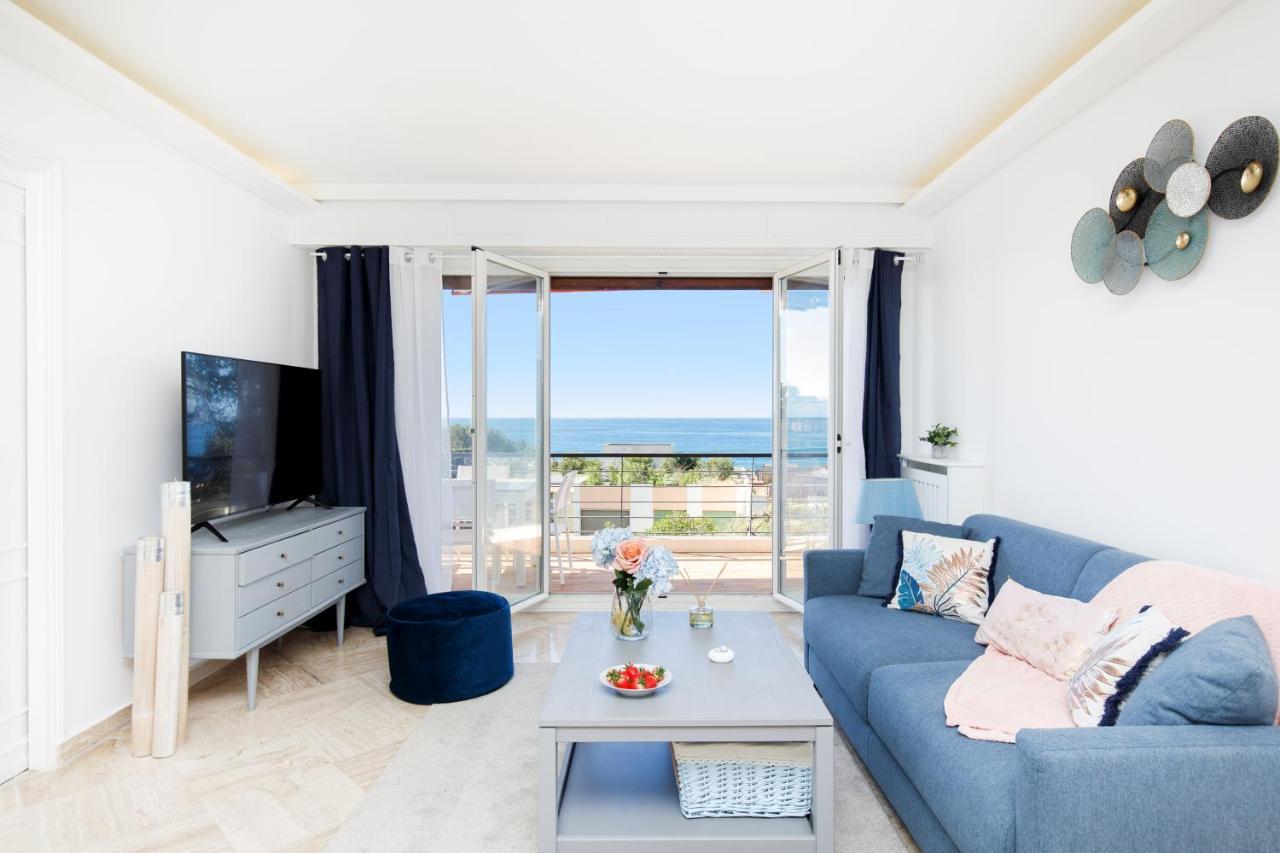 Suite Riviera - Sea View - Clim - 50M Plage - Residence De Standing - Spacieux 180 M2 - Parking Канны Экстерьер фото
