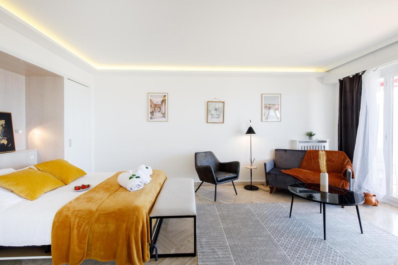 Suite Riviera - Sea View - Clim - 50M Plage - Residence De Standing - Spacieux 180 M2 - Parking Канны Экстерьер фото